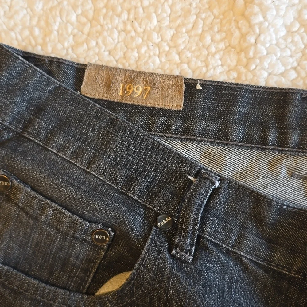 Vintage Y2K F.U.S.A.I Dark Washed Men Denim Jeans